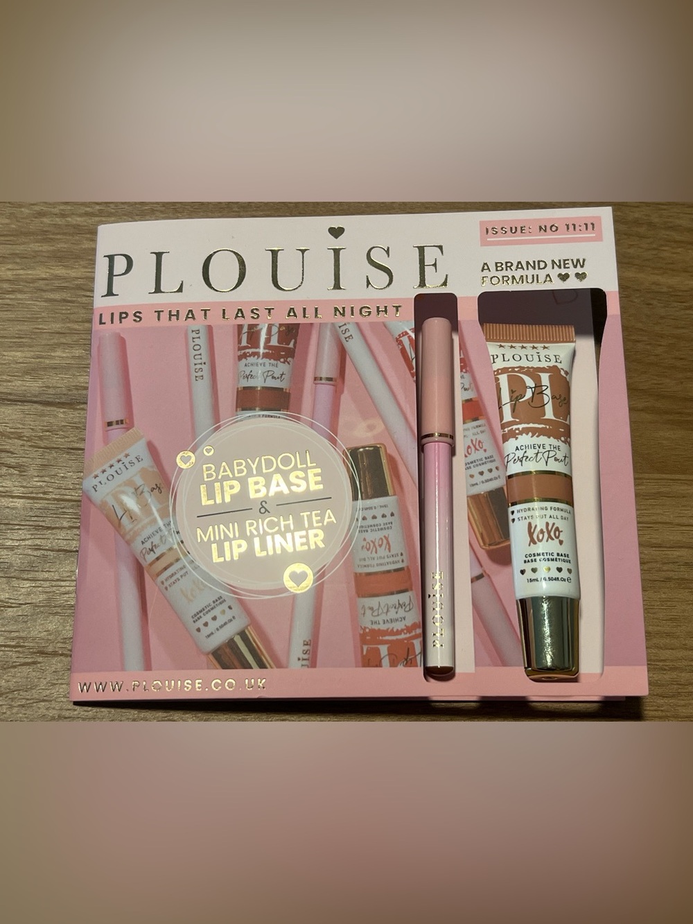 P.Louise Babydoll Lip Base and Mini Rich Tea Lip Liner